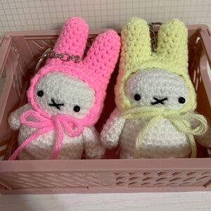 Crochet Miffy Keychain!